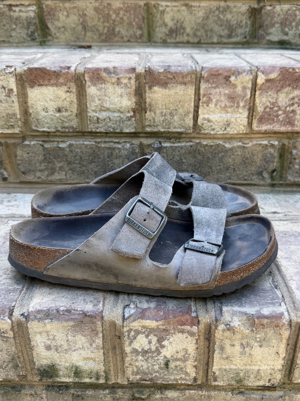 Birkenstock Arizona Taupe Suede Sandals Estimated 41 Women’s 10–10.5